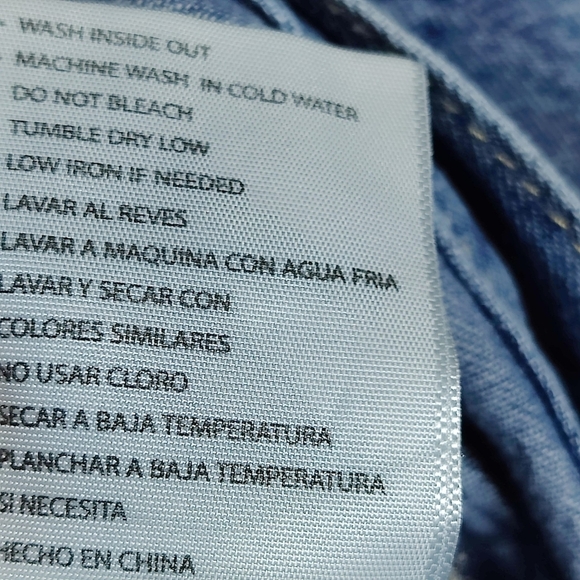 Kancan Virginia Button Down Denim Shirt Dress Belt  Pockets Women's XL Blue - Picture 14 of 14